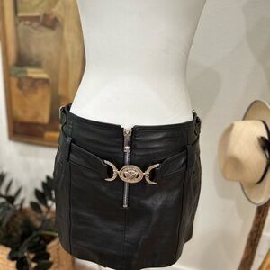 Versace Black Leather Medusa mini
